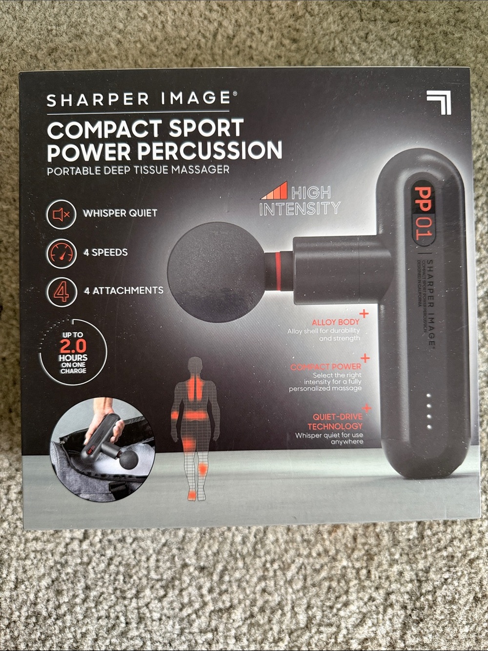 Sharper Image Compact Sport Power Percussion Massager